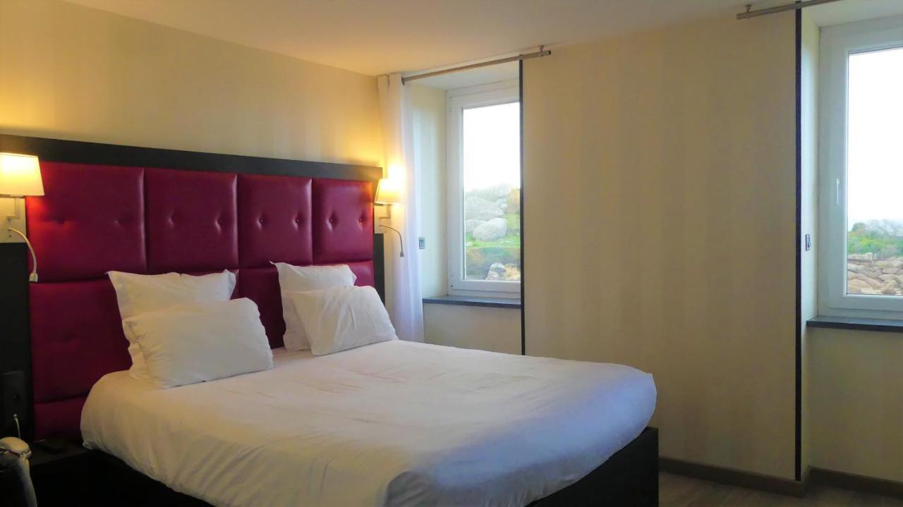 Logis Hotel Saint Guirec Et De La Plage Perros-Guirec Exterior foto