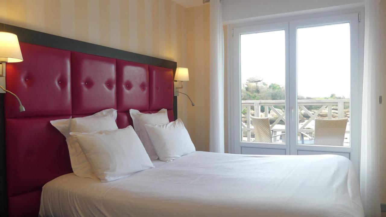 Logis Hotel Saint Guirec Et De La Plage Perros-Guirec Exterior foto