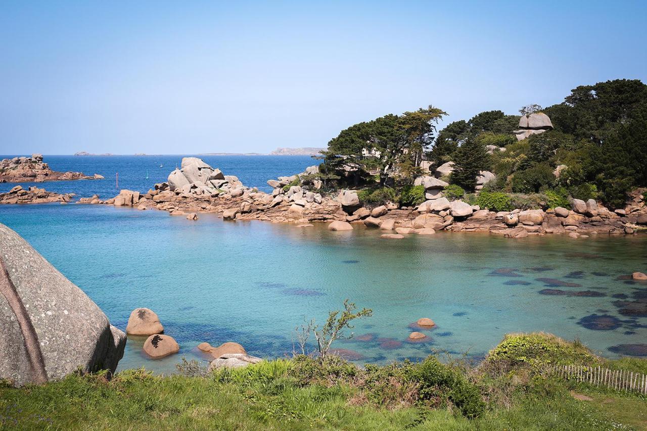 Logis Hotel Saint Guirec Et De La Plage Perros-Guirec Exterior foto