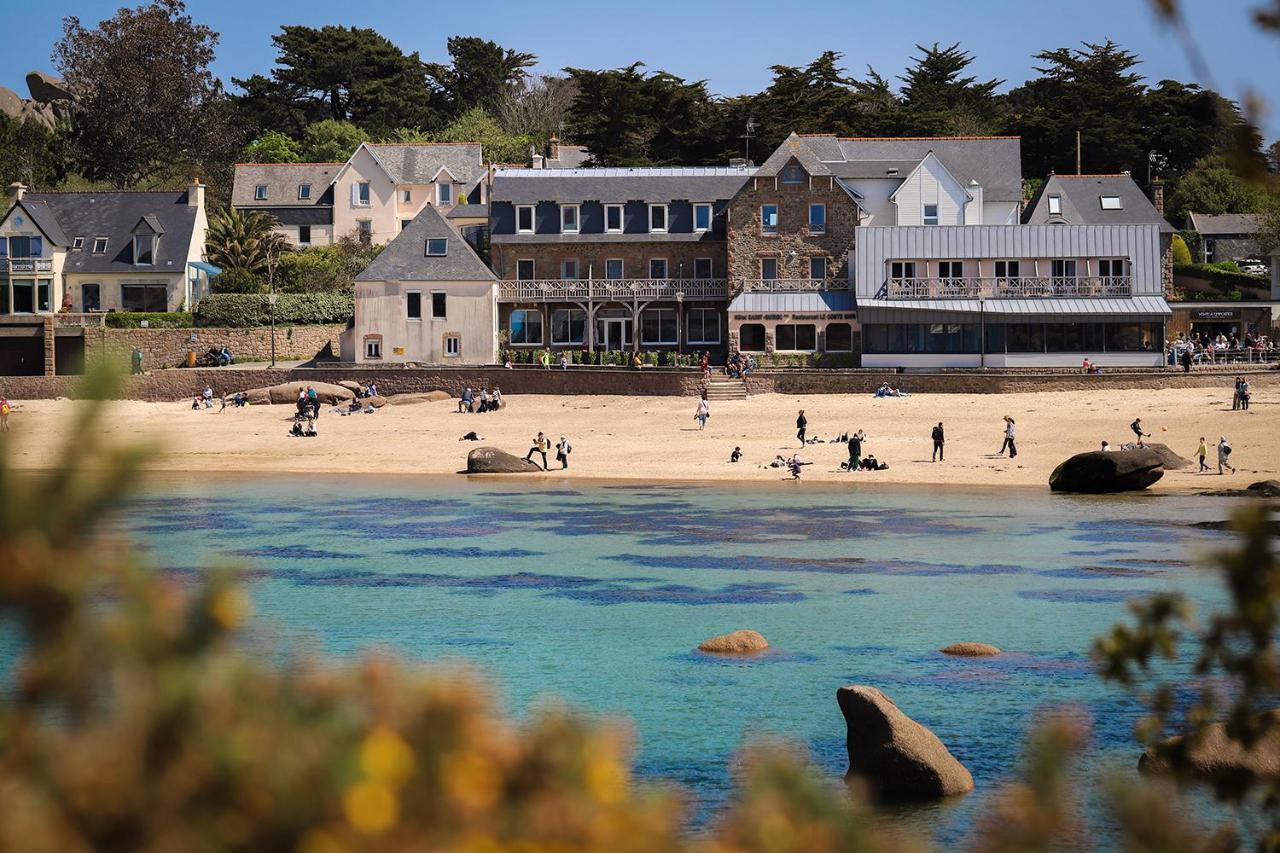 Logis Hotel Saint Guirec Et De La Plage Perros-Guirec Exterior foto