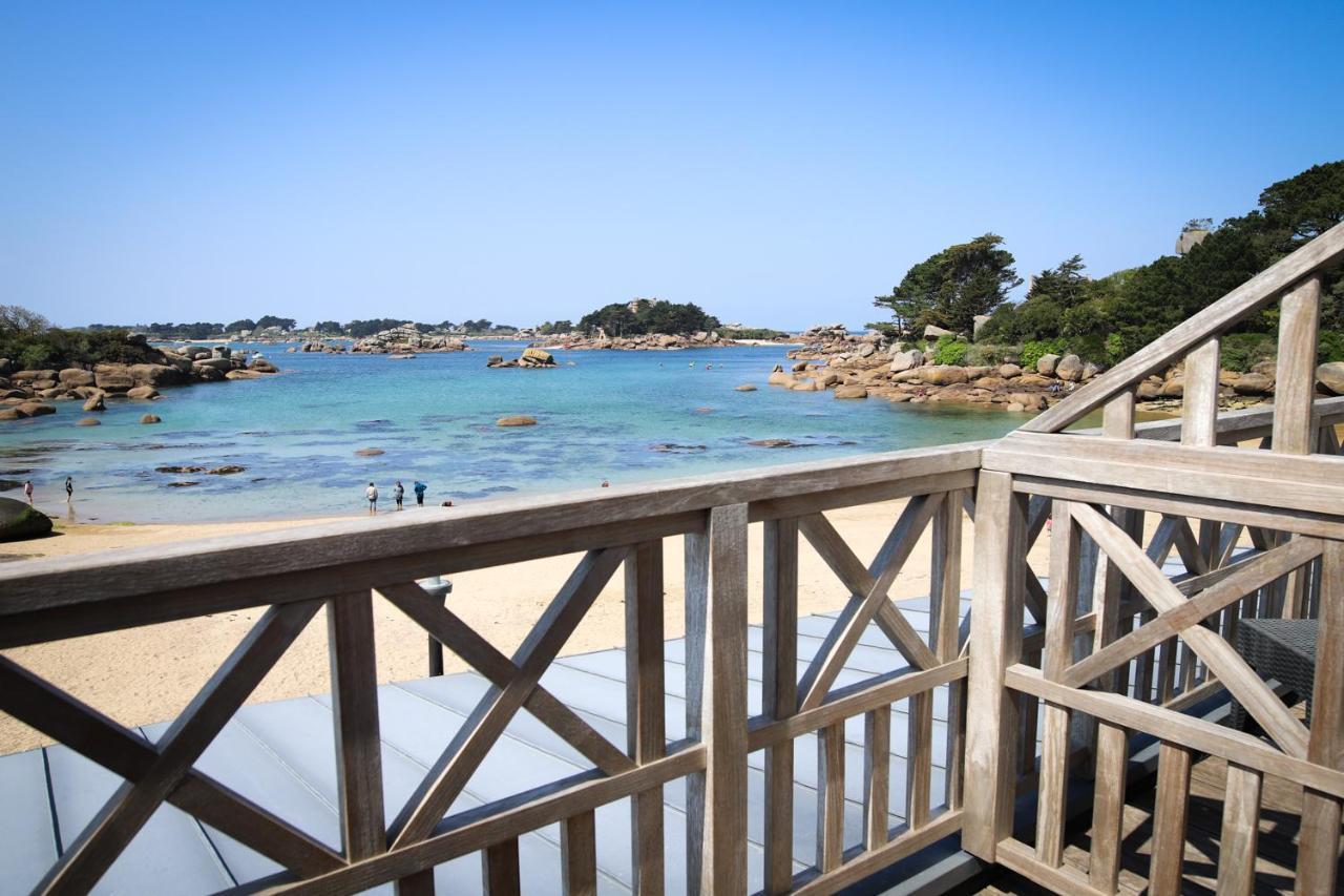 Logis Hotel Saint Guirec Et De La Plage Perros-Guirec Exterior foto
