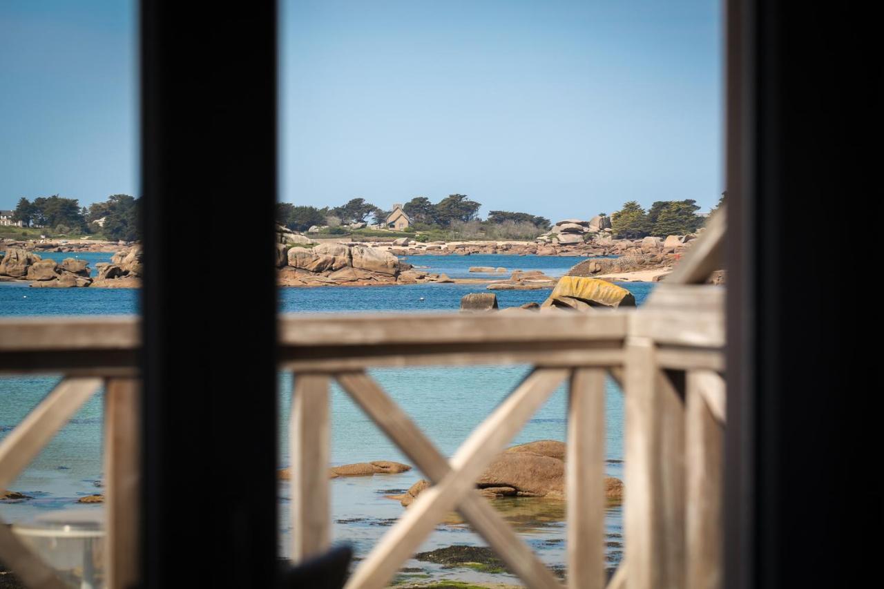 Logis Hotel Saint Guirec Et De La Plage Perros-Guirec Exterior foto