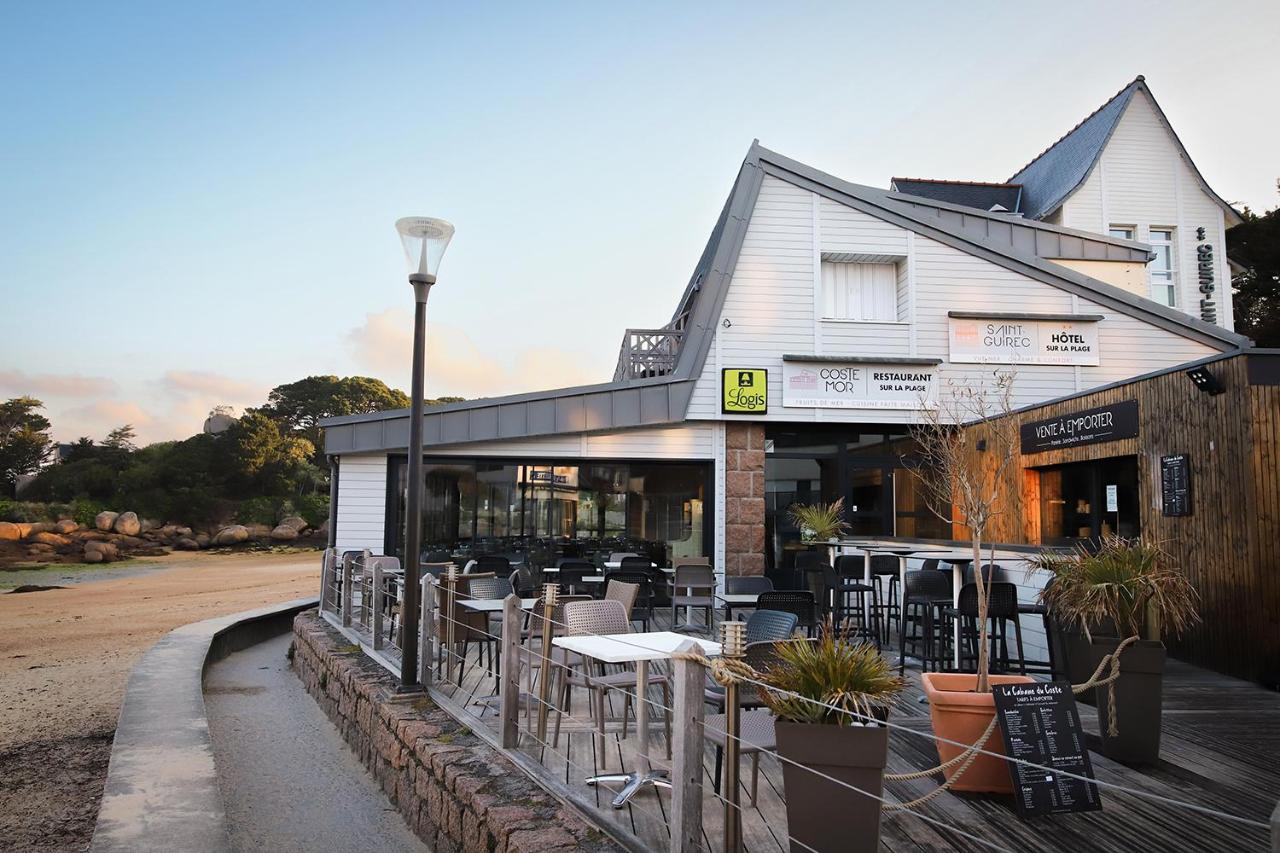 Logis Hotel Saint Guirec Et De La Plage Perros-Guirec Exterior foto