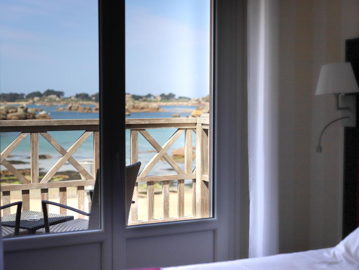 Logis Hotel Saint Guirec Et De La Plage Perros-Guirec Exterior foto