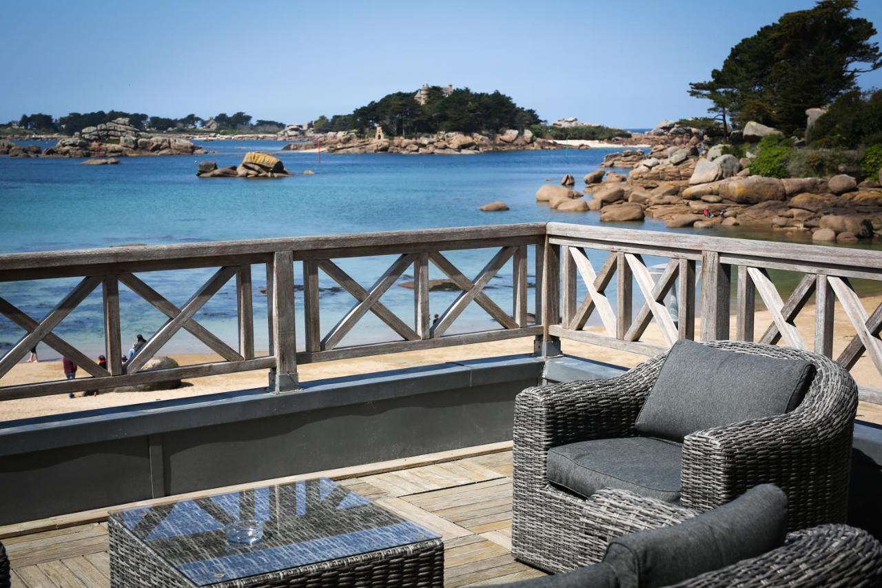 Logis Hotel Saint Guirec Et De La Plage Perros-Guirec Exterior foto