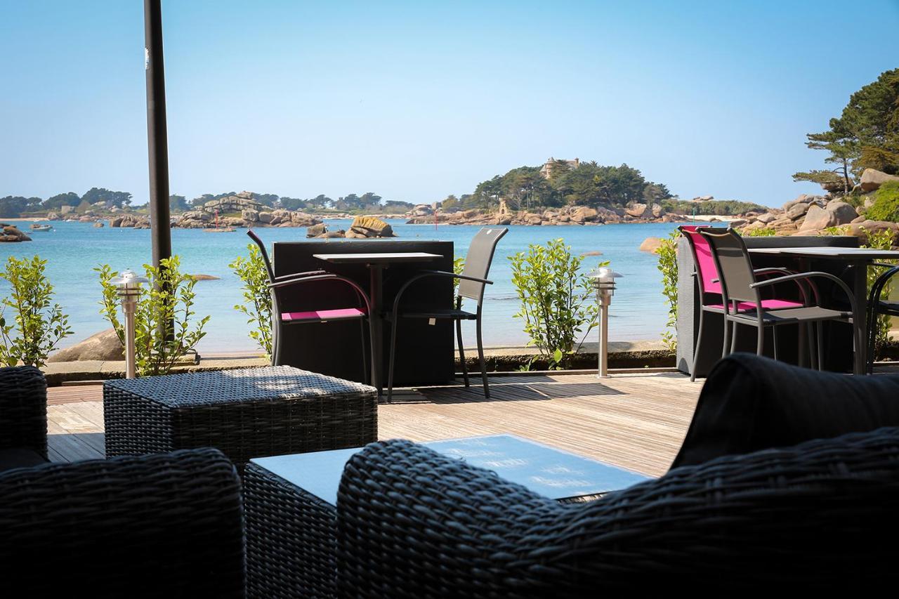Logis Hotel Saint Guirec Et De La Plage Perros-Guirec Exterior foto