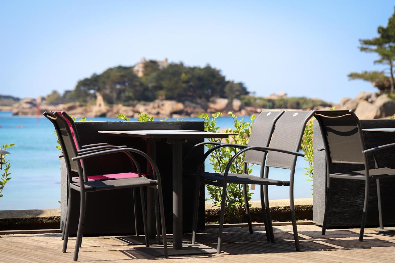 Logis Hotel Saint Guirec Et De La Plage Perros-Guirec Exterior foto