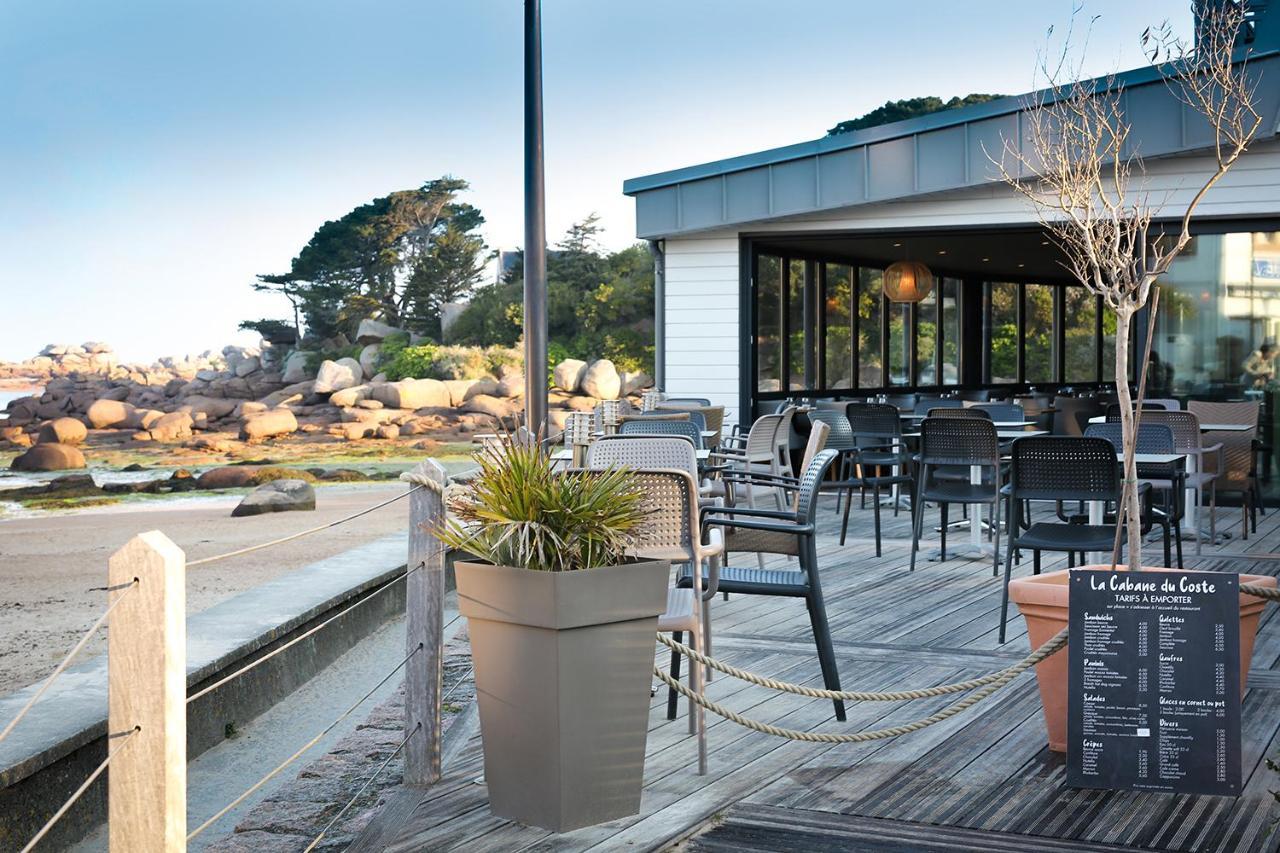 Logis Hotel Saint Guirec Et De La Plage Perros-Guirec Exterior foto