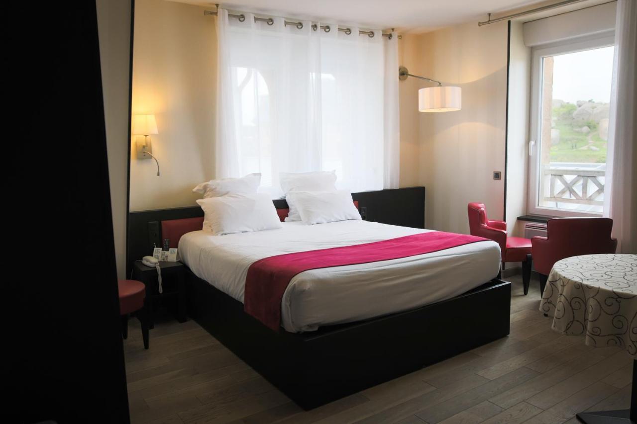 Logis Hotel Saint Guirec Et De La Plage Perros-Guirec Exterior foto