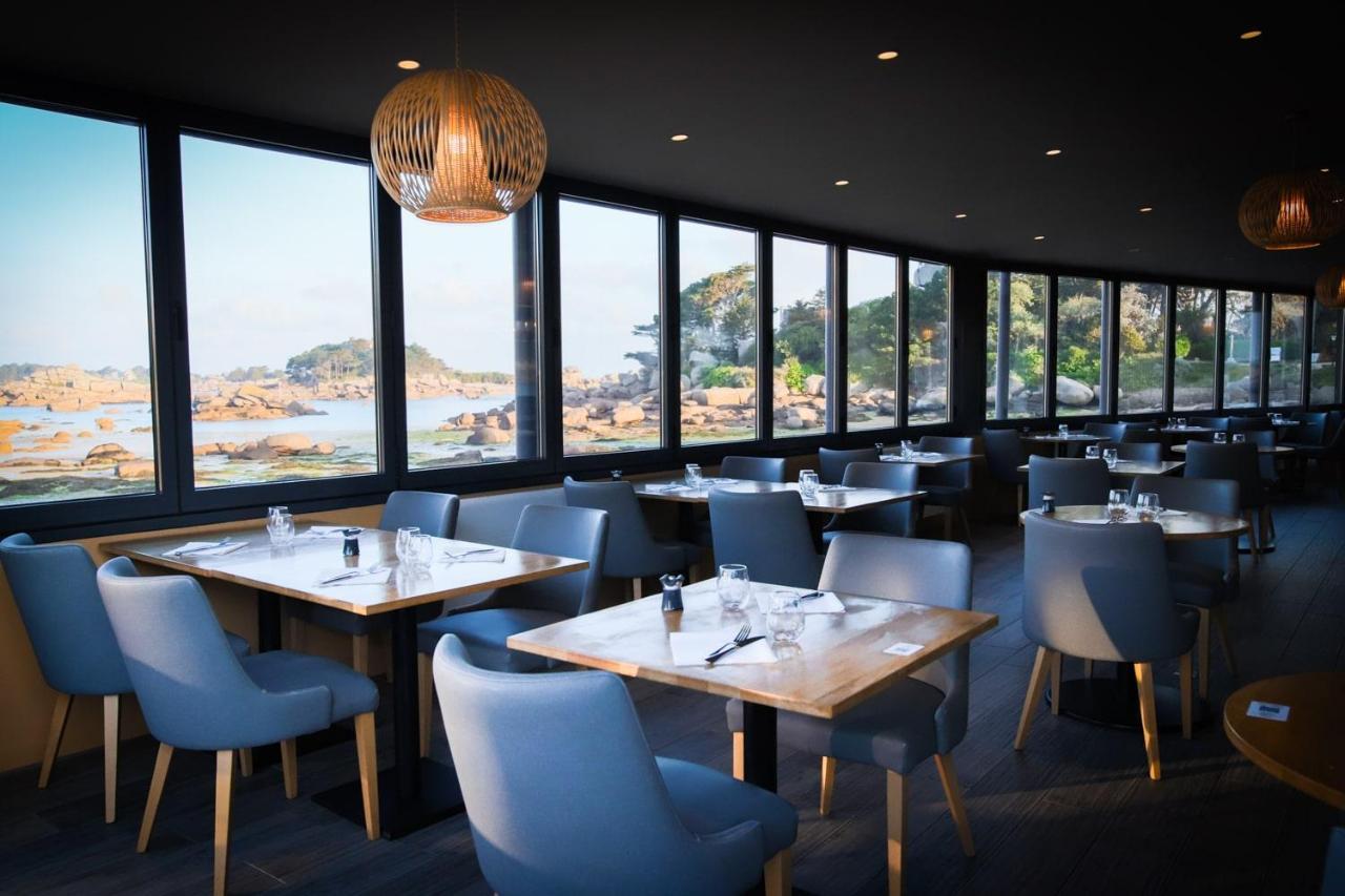Logis Hotel Saint Guirec Et De La Plage Perros-Guirec Exterior foto