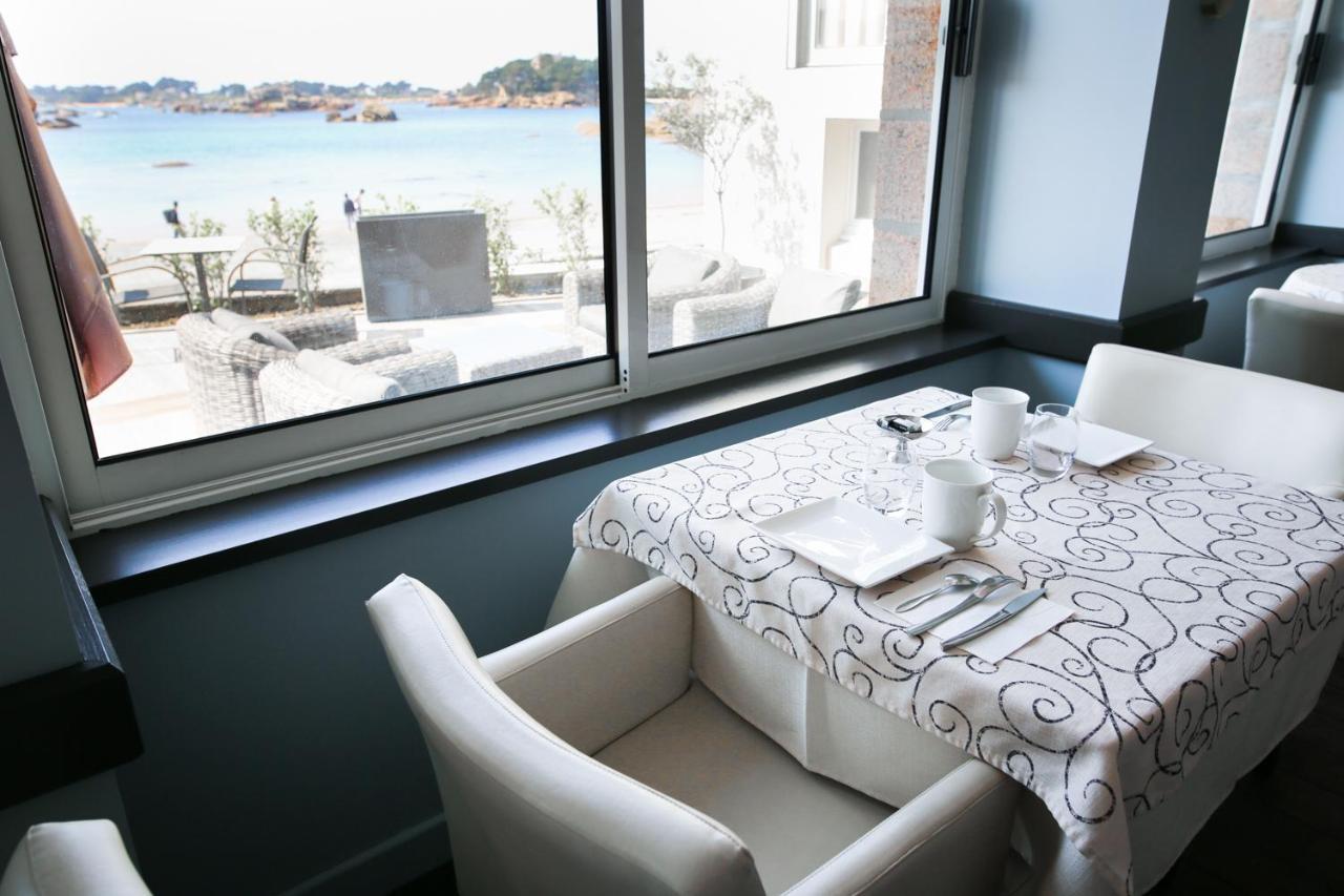 Logis Hotel Saint Guirec Et De La Plage Perros-Guirec Exterior foto