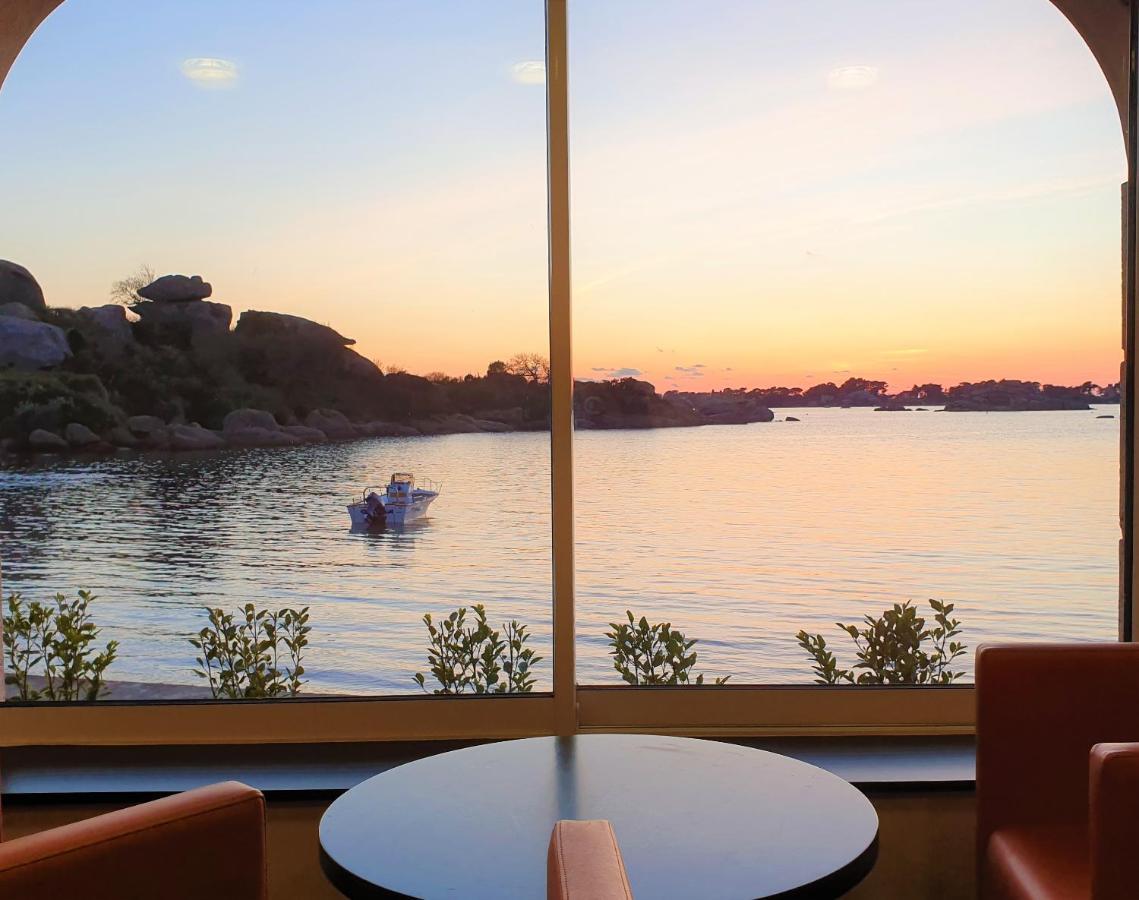 Logis Hotel Saint Guirec Et De La Plage Perros-Guirec Exterior foto