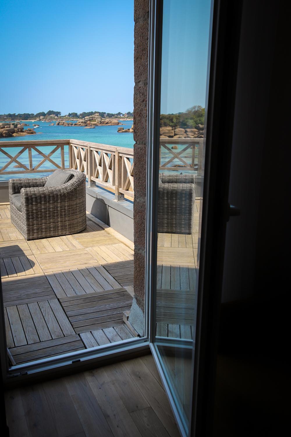 Logis Hotel Saint Guirec Et De La Plage Perros-Guirec Exterior foto