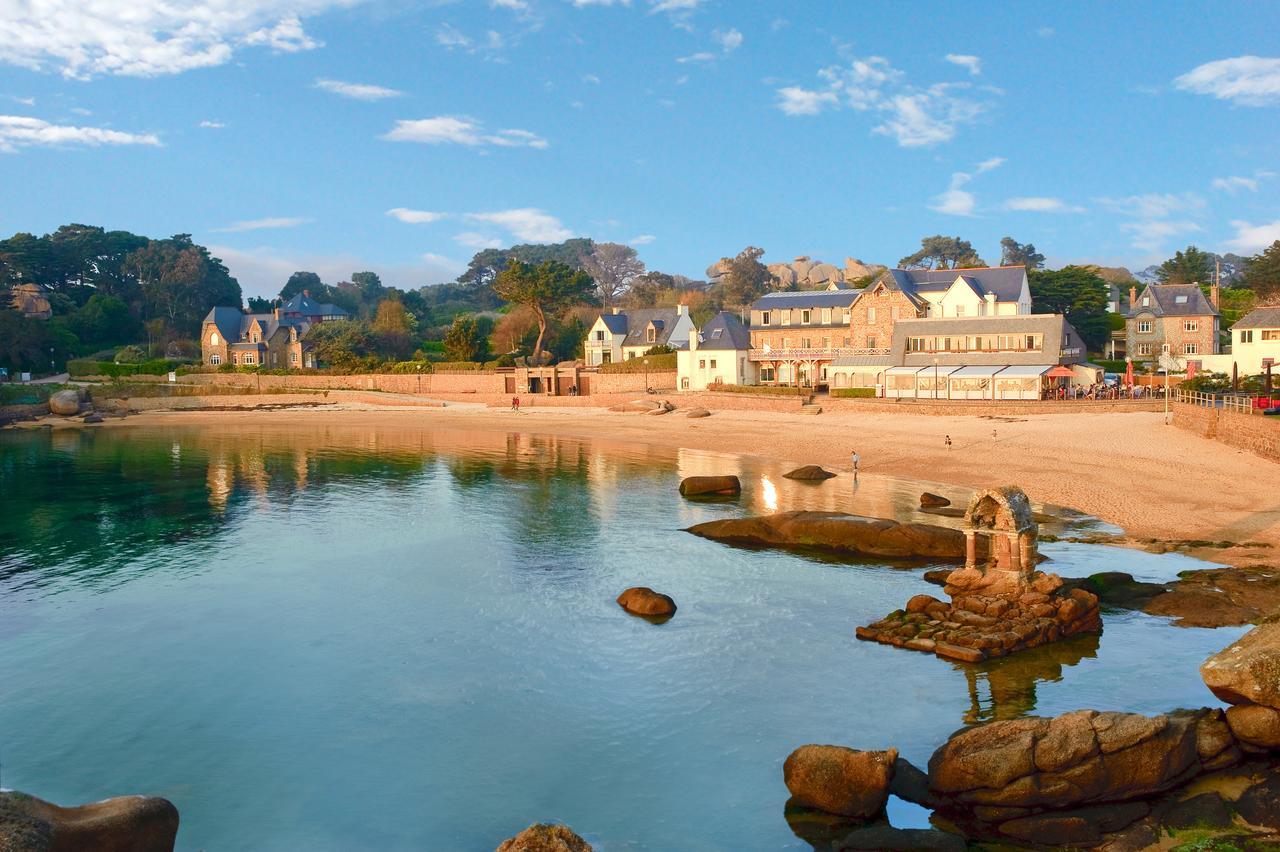 Logis Hotel Saint Guirec Et De La Plage Perros-Guirec Exterior foto